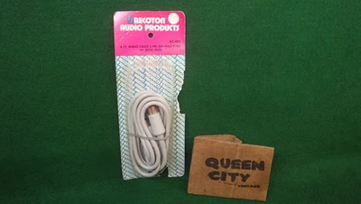 Nuevo de Lote Antiguo Recoton Audio AC-405 6' Cable de Conexión/Cable 5 Pin Macho-Macho DIN Foto 1 de 3