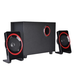 For SADA Wood Mini USB 2.1 Wired Speakers Bass Music Speaker Subwoofer For Ce CB - Afbeelding 1 van 8