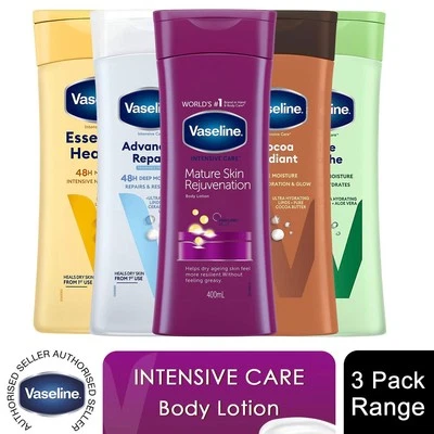 Vaseline Intensive Care Bodylotion, 3er Pack, 400 ml - Bild 1 von 4