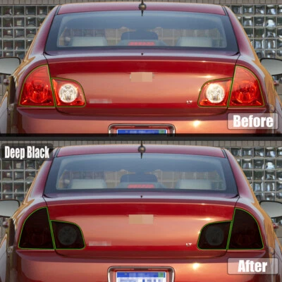 Luz trasera para Chevrolet Malibu 2008-2012 precortada tinte superposición vinilo humo Foto 1 de 4