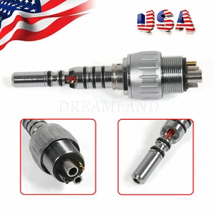 Dental LED Quick Coupler Coupling 6-Hole Y6 Fit Yabang Fiber Optic Handpiece - Picture 1 of 12