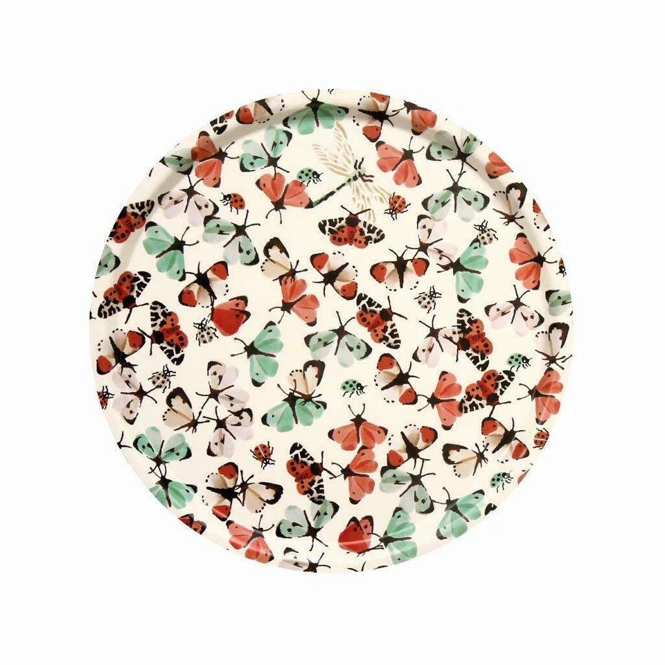 Emma Bridgewater Butterflies All Creatures Round Birch Tray 380 (d) mm  - Image 1 of 1