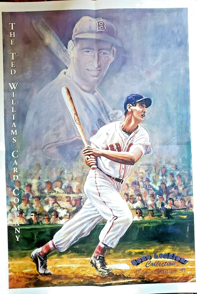 Póster publicitario Ted Williams Card Co. Gene Locklear Collection 1993 Foto 1 de 4