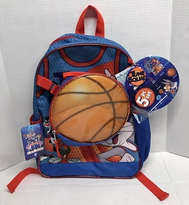Space Jam A New Legacy Backpack With Lunch Bag, Ice Pack, Carabiner & Key Chain - Image 1 of 4