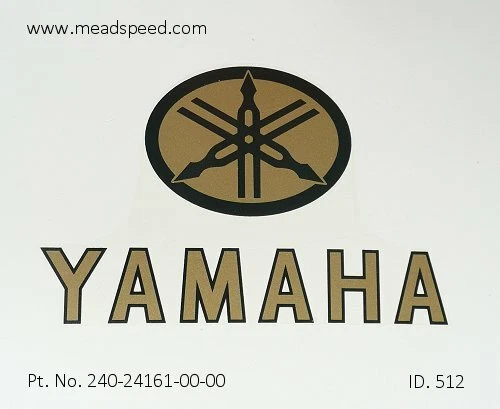 240-24161-00, Transferências de Tanque Yamaha, Emblema de Tanque, TA125, TD2, TD3, TZ350, TZ750 - Imagem 1 de 1