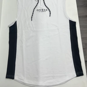 Los Angeles White & Black Mesh Tank Top – Size Medium (New with Imperfections) - Picture 1 of 4