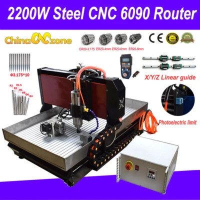 4 Axis Steel CNC 6090 Router Engraving Machine & Linear Guide For Metal Copper - Image 1 of 4
