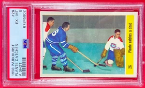Jacques Plante / Others IA Catches A Shot 1958-59 Parkhurst #26 MTL PSA 6 EX-MT - Picture 1 of 2