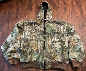 Walls Realtree Vintage Hooded Camouflage Hunting Jacket Size L - Picture 1 of 14