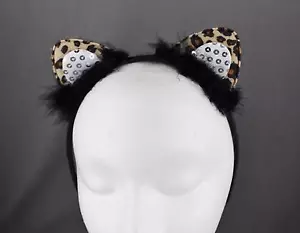 Cheetah leopard cat kitten ears headband hair band accessory kawaii cosplay - Picture 1 of 5