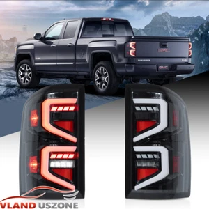 For 2014-2018 GMC Sierra 1500 2500 3500HD LED Tail Lights w/Startup Sequential - Picture 1 of 17