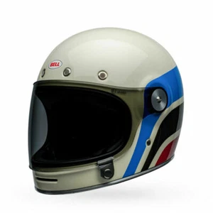 Bell Bullitt Speedway Vintage White Blue Helmet size Large - Picture 1 of 9