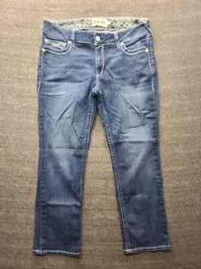 Ariat Real Denim Ivy Jeans Womens 34x32 Slim Fit Straight Leg Mid Rise Stackable - Picture 1 of 17