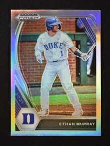2021 Prizm Draft Picks Base Silver #147 Ethan Murray - Duke Blue Devils!