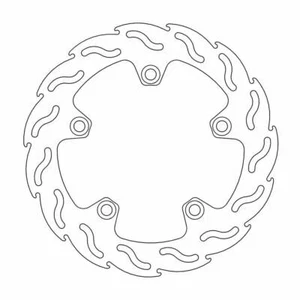 Masters Flame Motorcycle Rear Brake Disc Compatible With Suzuki GSF 1200 S 2006 - Picture 1 of 5