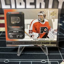 23-24 UD Series 1 Hockey Rookie Retrospective RR-8 Samuel Ersson