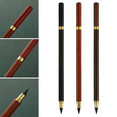 Wooden Eternal Pencil Without Ink Unlimited Writing Stationery Office Pen| W1M4 • 2.45€