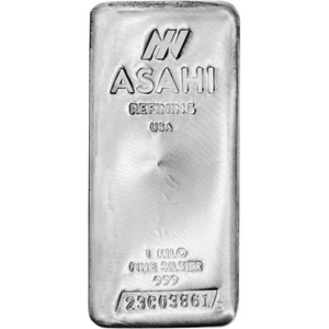 Kilo 32.15 oz Silver Bar - Asahi Refining .999 Fine - Picture 1 of 2