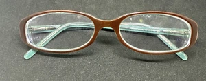Norma Kamali 7288 Cafe/Teal Eyeglass Frames 53-15-135 FLEX HINGES - Picture 1 of 5