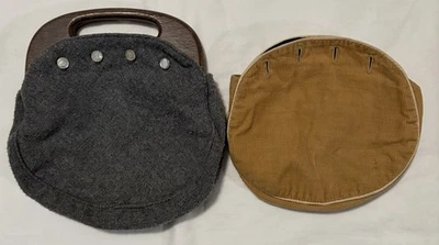 Bolso Bermuda De'Lanthe Vintage 2 Cubiertas Intercambiables Mango Madera Foto 1 de 4