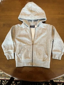 The Children’s Place Kleinkind 2T grau Zip Hoodie Fleece gefüttert Kapuzenpullover - Bild 1 von 3