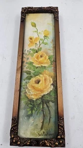 Original Berta Blackburn Oil Painting Canvas Signed Floral Landscape - Picture 1 of 5