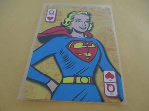SUPERGIRL SINGLE SWAP PLAYING CARD FREE SHIPPING QUEEN OF HEARTS MARVEL HTF - Picture 1 of 2