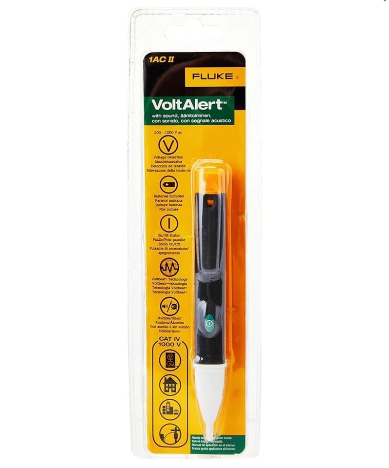 Fluke 1AC II VoltAlert - Non-Contact Voltage Detector Pen CAT IV 1000V