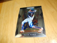 Nasim Nunez Miami Marlins Futures MVP IP Autograph Auto 2019 Panini Prizm Card