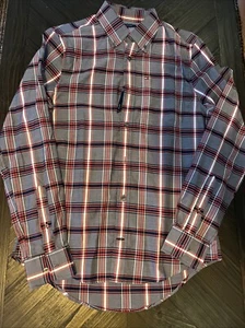 Tommy Hilfiger Hombre Azul Y Rojo Cuadros Informal Abotonado Talla Extra Pequeña - Imagen 1 de 5