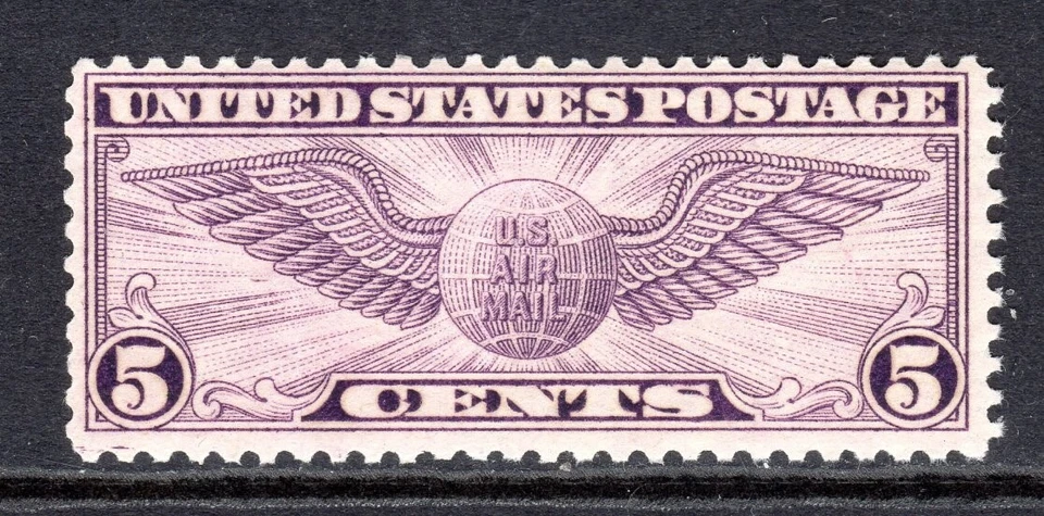 United States Scott #C 16 F/VF MNH 1931 5 Cent Winged Globe Rotary Press - Image 1 of 1