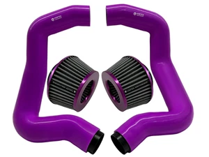 for BMW F90 M5 M8 G30 M550I Full Front Mount air intake- PURPLE (2 air filters) - Picture 1 of 18