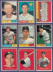 1961 Topps Baseball (447-522) * You Pick * Conditions Listed