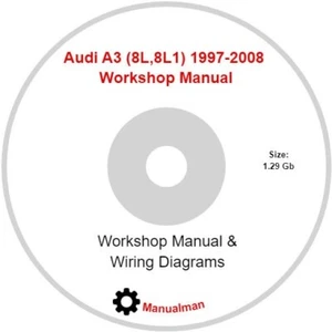 Audi A3 PDF Workshop Service & Repair Manual 1997-2008 - Picture 1 of 4