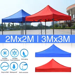 Garden BBQ Gazebo Top Cover Roof Replacement Fabric Tent Canopy 2x2m 3x3m - Picture 1 of 16