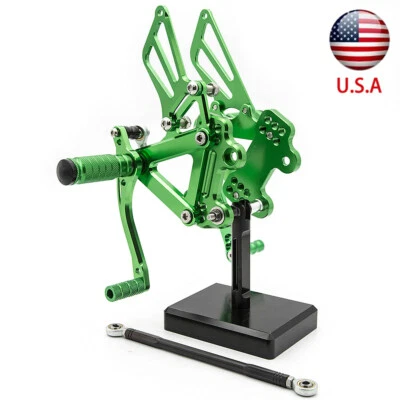 Juego de estriberas traseras reposapiés para Ninja ZX6R ZX636 1999-2002 ZX9R 1999-2003 Foto 1 de 4