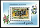 Uganda 1985 - Girl Scouts - Souvenir Stamp Sheet - Scott #468 - MNH