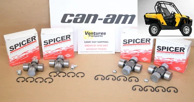 2011-2019 Can Am Commander 1000 Front And Rear Driveline U Joint Kit Dana Spicer - Image 1 of 4