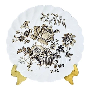 VTG Royal Staffordshire CHARLOTTE BROWN CLARICE CLIFF Floral Transferware Saucer - Picture 1 of 5