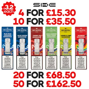 SKE Crystal Plus & Pro Prefilled Pods Replacement | 20mg | 2 Pack | All Flavours - Picture 1 of 62