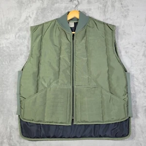 Refrigiwear Vest Jacket Mens 2XL Green Full Zip Quilted Super Insulated USA VTG - Picture 1 of 10