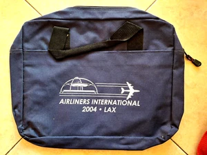 Airliners International Tote Bag LAX Convention 2004 15in x 11in Working Zipper - Bild 1 von 2