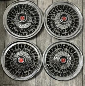 14” Ford Wire Wheel Covers Hubcaps Comet Cougar Granada Monarch Fairmont LTD - Picture 1 of 21