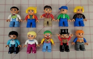 Duplo Lot Of (10) Figure Pieces Minifigures Mixed Men Women - Picture 1 of 2