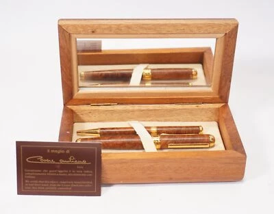 Il Meglio di Cesare Emiliano Italy Design Bruyère Holz Schreibset in Holzbox  - Bild 1 von 4