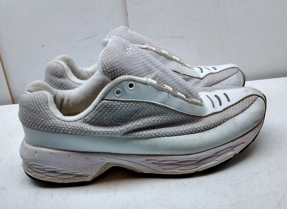 Zapato para caminar Spira para mujer de cuero blanco con cordones Oxford perforado 9,5 M 41 Foto 1 de 4