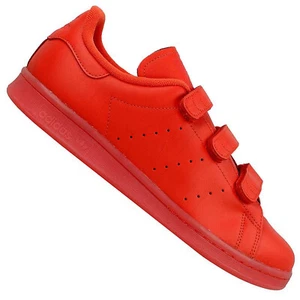 Adidas Originals Stan Smith Cf Zapatillas Zapatos Cuero Cierre S80043 Rojo - Imagen 1 de 6