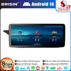 12,3" 128GO Android 14 CarPlay Autoradio Navi IPS BT Mercedes E-Classe W212 S212 - Afbeelding 1 van 24