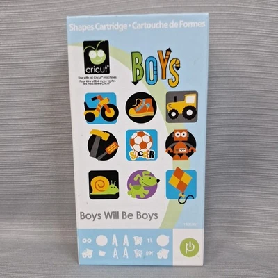 男孩将是男孩 Cricut 卡带和覆盖完整带盒状态未知 — 第 1/4 张图片
