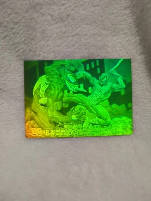 1993 Skybox Marvel Universe Series 4 IV #H-IV Spiderman vs. Venom Hologram RARE - Image 1 of 4
